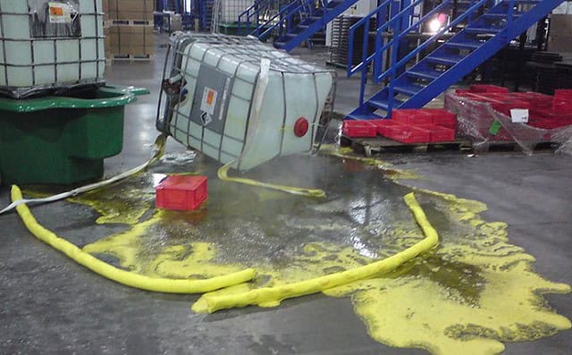 Industrial chemical spill response