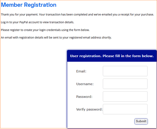 Member Registration